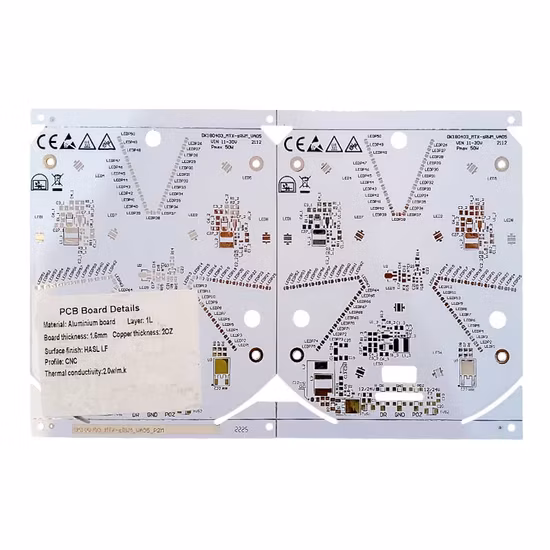 3.0W Aluminum Printed Circuit Board Metal Core, Copper Core LED Bulb Round PCB